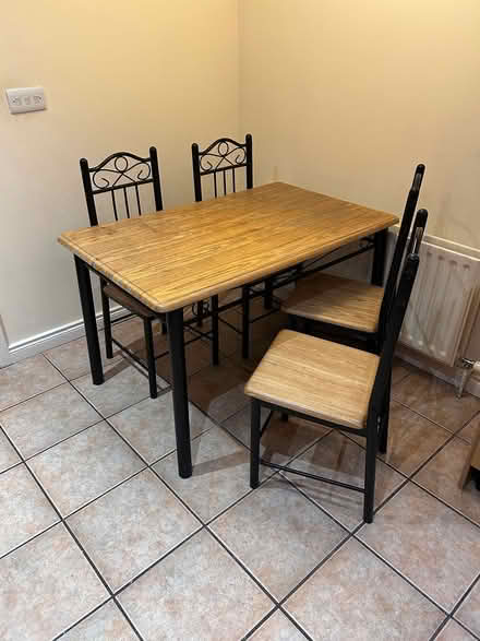 Photo of free Kitchen table and 4 chairs (Rathmines) #2