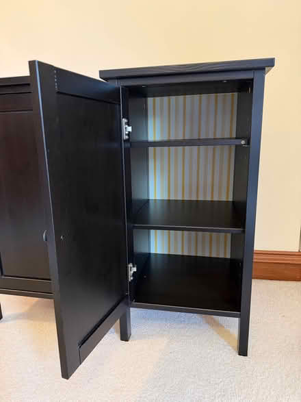 Photo of free 2 x IKEA HEMNES black-brown solid wood nightstands (Kirkcaldy KY1) #4