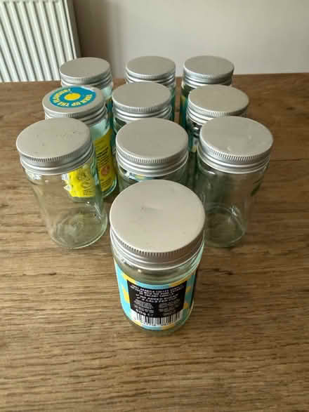 Photo of free 10 x 50g glass jars (Cowplain PO8) #1