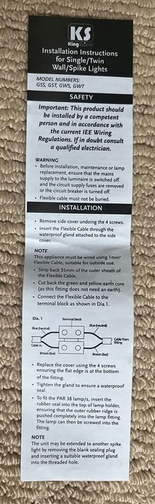 Photo of free Garden lights, 3 pairs, never used (Sutton Wick, Abingdon. OX14) #3