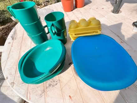 Photo of free Plastic camping plates etc (Panshanger AL7) #1