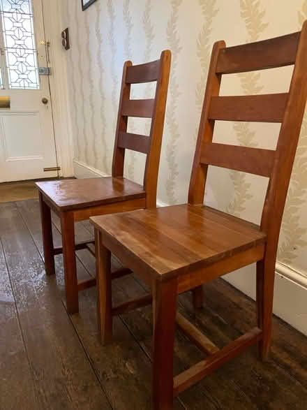 Photo of free 2 lovely wooden chairs (Reigate) #1