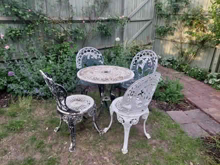 Photo of free Outdoor metal furniture set (Fishbourne) #1