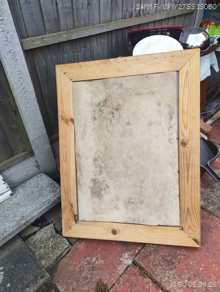 Photo of free Pine wood framed mirror (California DE22) #4