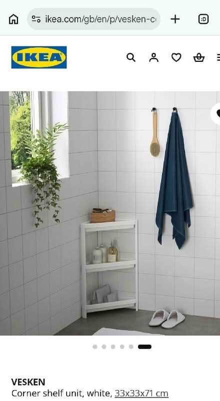 Photo of Plastic bathroom shelf (Kemptown BN2) #1