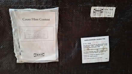 Photo of free 3-Seater Sofa, cushions & footstool (Barnet EN5) #3