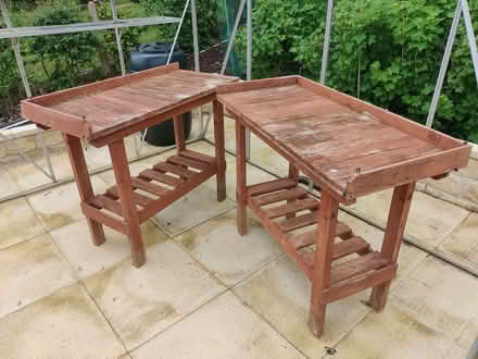 Photo of free Wooden potting tables (Corsham SN13) #1