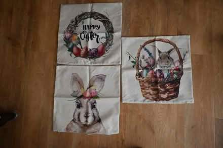 Photo of free 3 No. Easter Cushion Covers (Wistow) #1