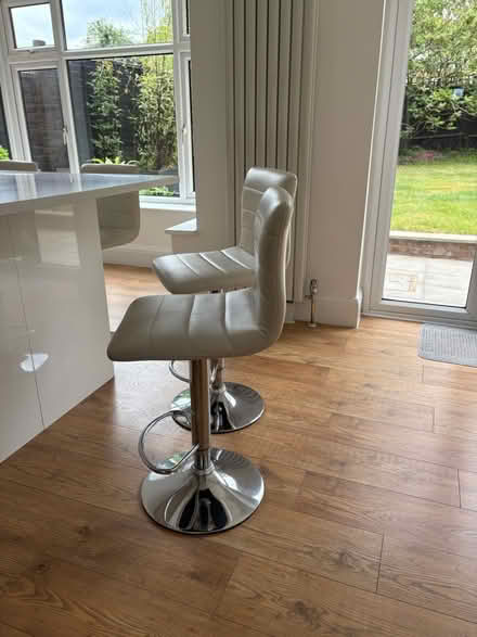 Photo of free Adjustable Bar Stools White (BR1 near Sundridge Park) #2