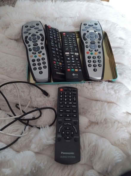 Photo of free Old remote controls and cable. (Bracknell RG42) #1