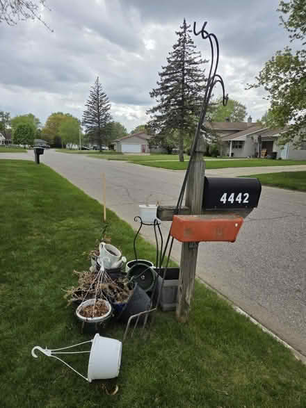 Photo of free Pots and planter hooks (Burton, Mi) #1