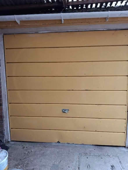 Photo of free scrap metal garage door (Watton at Stone SG14) #1