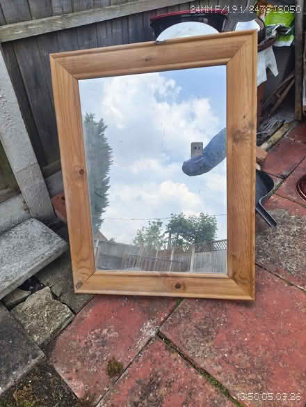 Photo of free Pine wood framed mirror (California DE22) #2