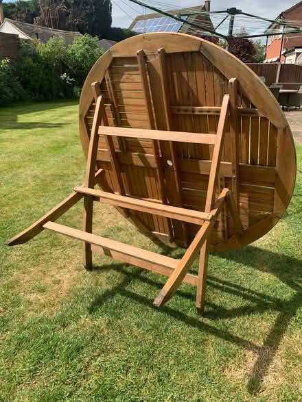 Photo of free Wooden patio table (B74) #2