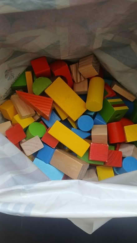 Photo of free Bag of wooden blocks (Pensby) #1