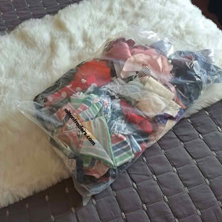 Photo of free Bag of fabric offcuts, scraps, lace, ribbon (Charminster BH8) #1