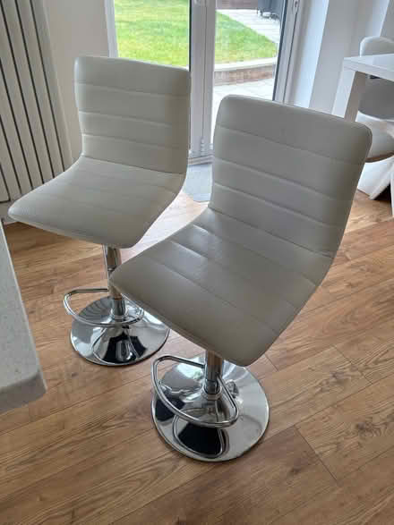 Photo of free Adjustable Bar Stools White (BR1 near Sundridge Park) #1