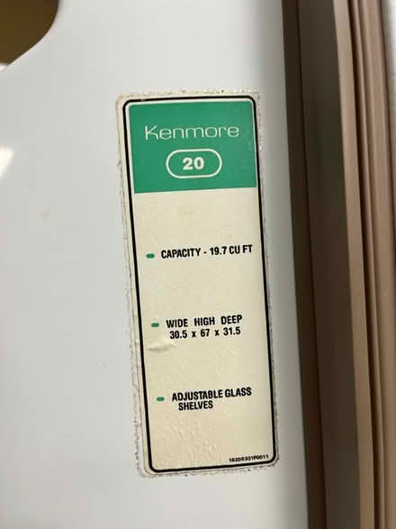 Photo of free Side by Side refrigerator/freezer (Ashley Cove off Kings Hwy) #2