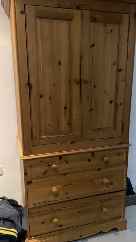 Photo of free Single pine wardrobe (Purleyoaks) #1