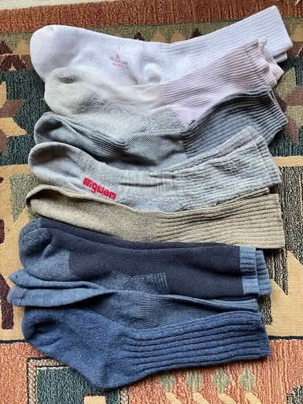 Photo of free 8 pair socks L sz (south sunnyvale) #1