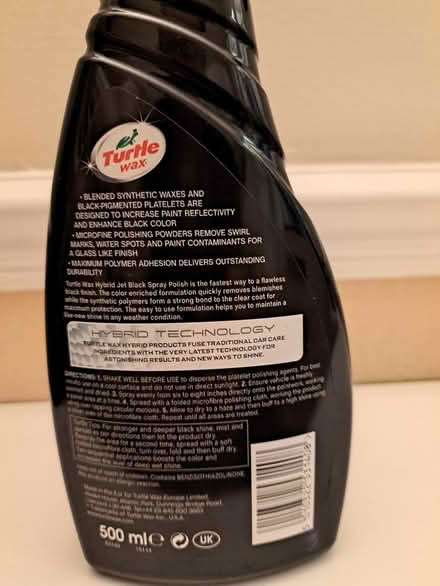 Photo of free Turtle Wax Jet Black Spray Polish (Halesowen B63) #2