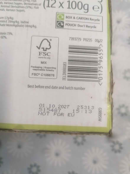 Photo of free Cat food (Platt bridge) #2