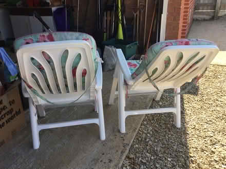 Photo of free 2matching garden arm chairs (SN3 Liden) #3