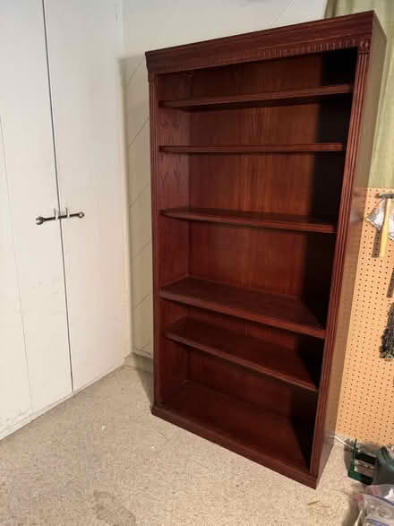 Photo of free Dark wood shelf (San Jose California) #1