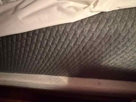 Photo of free Twin wood bed frame/mattress (NE Kingwood) #2