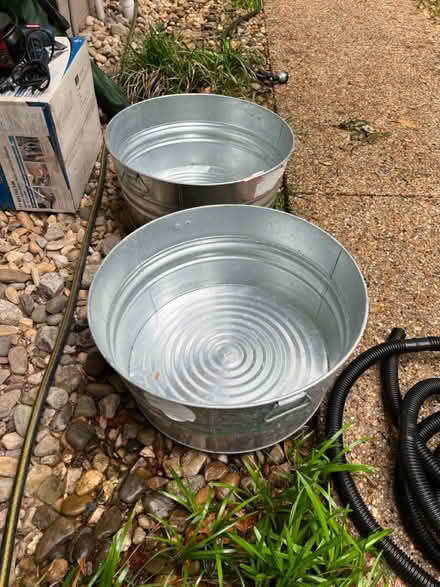 Photo of free Galvanized steel round buckets (Mantua) #1