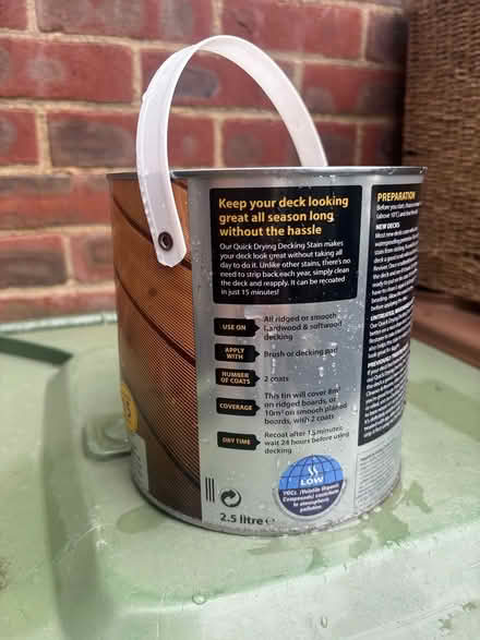 Photo of free Ronseal decking paint (East Molesey) #2