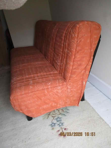 Photo of free Terracotta Coloured Double Sofabed (Wallington NE61) #4