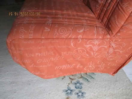 Photo of free Terracotta Coloured Double Sofabed (Wallington NE61) #3