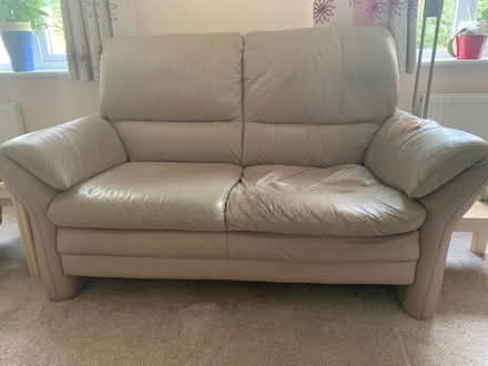 Photo of free Leather 2 seated sofa (Ash Mount CW3) #2