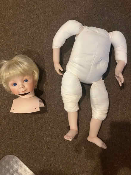 Photo of free cloth doll body & porcelain parts (Mill Valley) #2