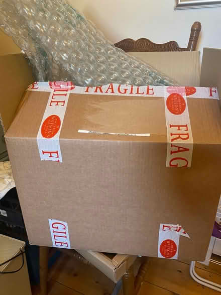 Photo of free Cardboard Box + packing (CT9) #1