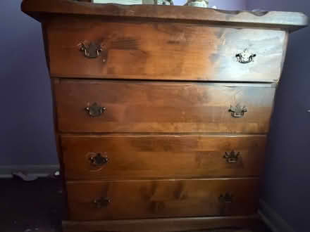 Photo of free Wood chest of drawers (NE Kingwood) #1