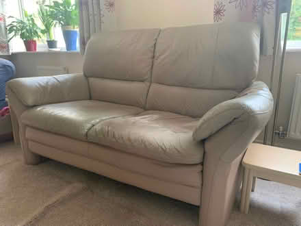 Photo of free Leather 2 seated sofa (Ash Mount CW3) #1