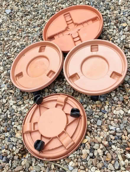 Photo of free Set of 4 Rolling Plant Stands (Winfarthing) #1
