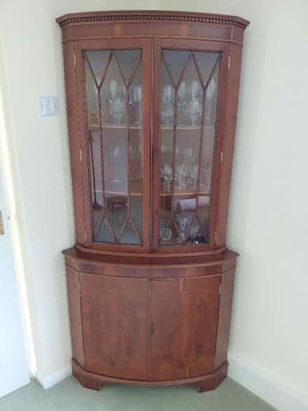Photo of free Corner display/storage cupboard (Allington NG32) #1