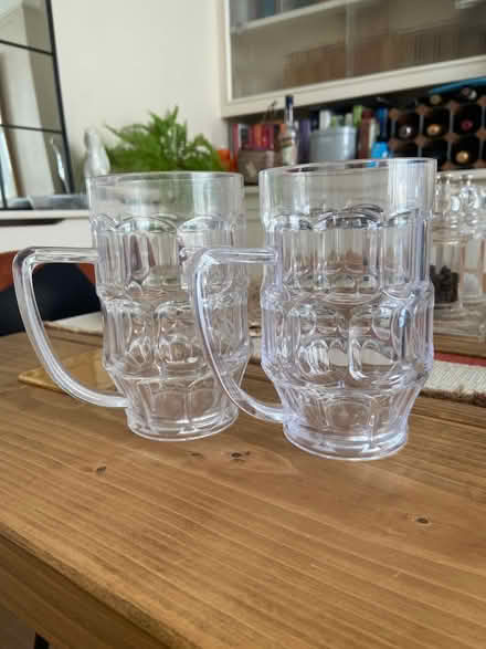 Photo of free 2 plastic pint glasses (Milton PO3) #1