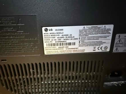 Photo of free Lg 42” lcd tv (Aldgate E1) #3