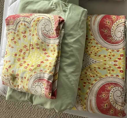 Photo of free Queen size bedding and duvet (Eastlake - Roanoke at Fairview) #3