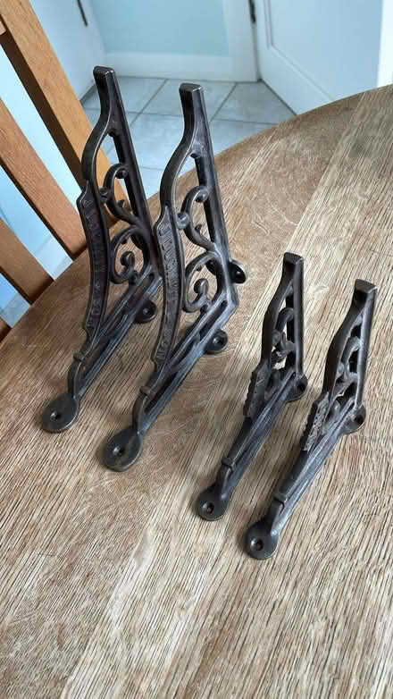 Photo of free Metal shelf hinges. (New Malden KT3) #1