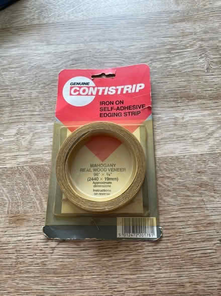 Photo of free Iron on self adhesive edging strip for shelves. (New Malden KT3) #1