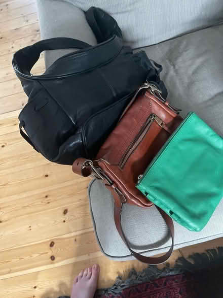 Photo of free 3 leather handbags (Cheadle SK8) #1