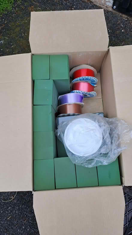 Photo of free Box of floristry supplies (Sherrard's Green WR14) #1