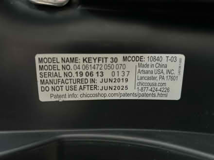 Photo of free Chicco keyfit 30 (20912) #1