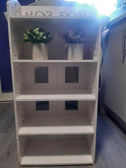 Photo of free White wooden shelf stand (no nails) (Edinburgh EH17) #1