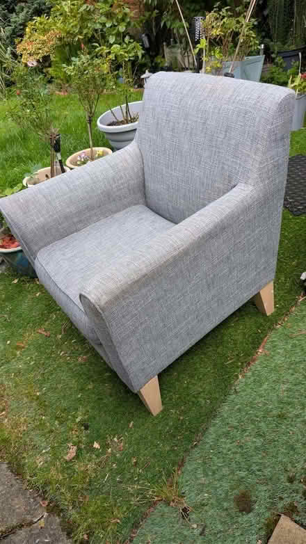Photo of free Grey fabric armchair (Marple SK6) #3